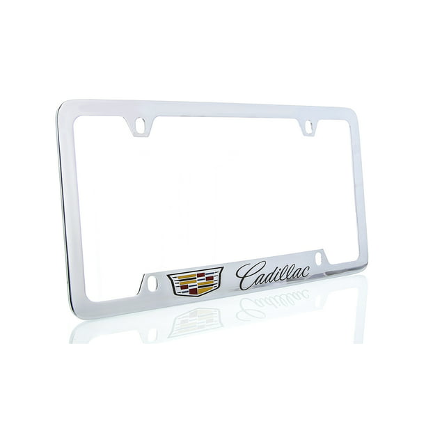 Warranted Cadillac XTS Black Metal License Plate Frame Official Licensed 
